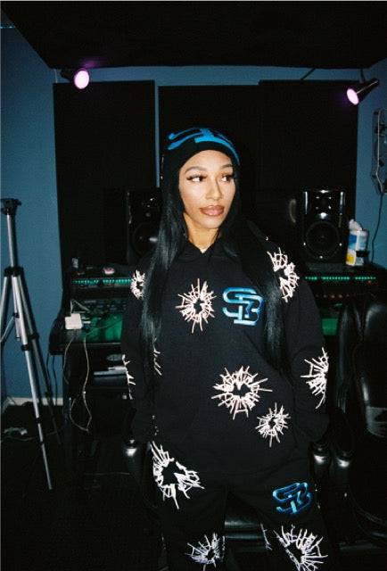 ALL OVER PUFF PRINT HOODIE